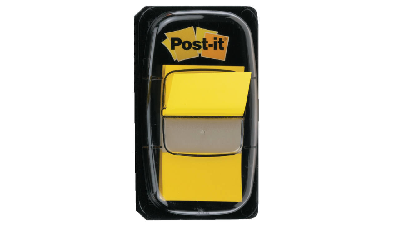 Indextabs Post-it 680 25.4x43.2mm geel 50 tabs