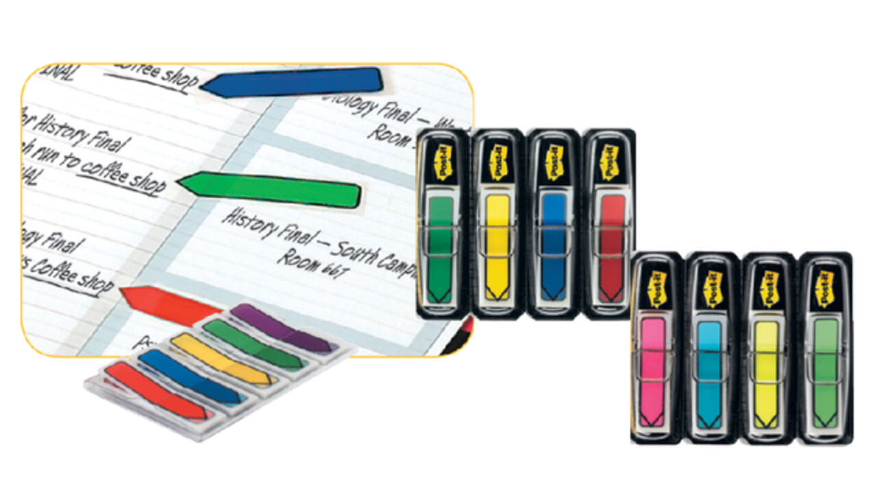 Indextabs Post-it 684 11.9x43.1mm pijl assorti 96 tabs