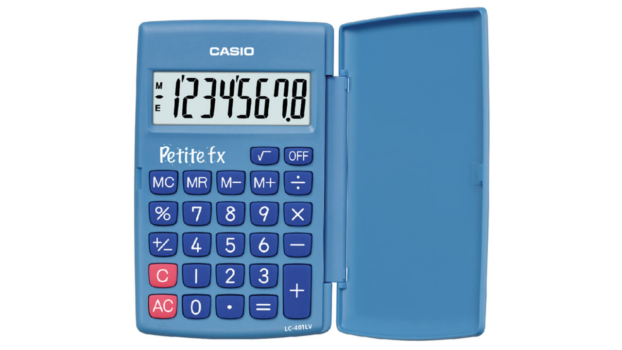 Rekenmachine Casio basisschool blauw