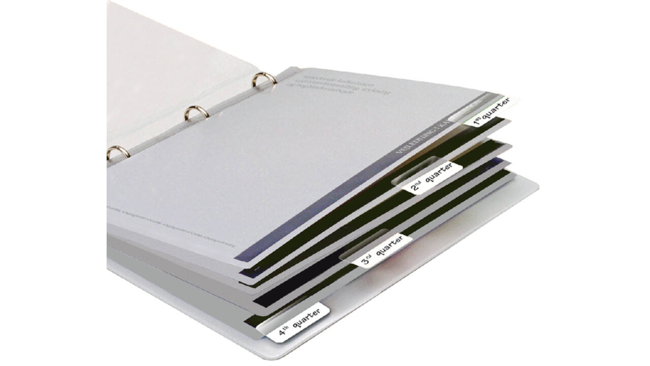 Indextabs Djois 12x40mm zelfklevend permanent wit 48 stuks