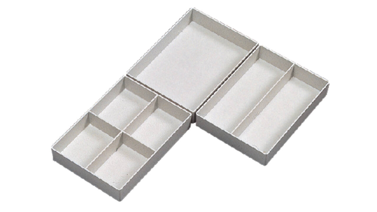 Inzetbak Djois halfhoog 30x122x168mm 1-vaks grijs