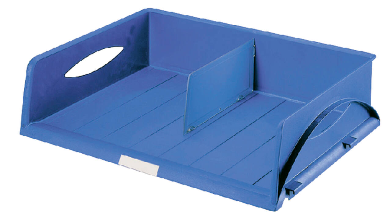 Brievenbak Leitz Sorty Jumbo A3 dwars blauw