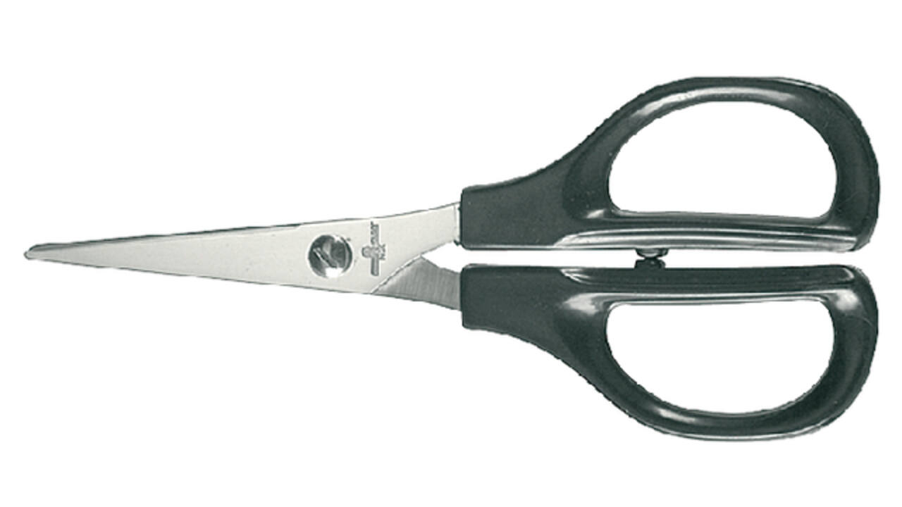 Schaar Quantore 140mm +plastic handvat zwart