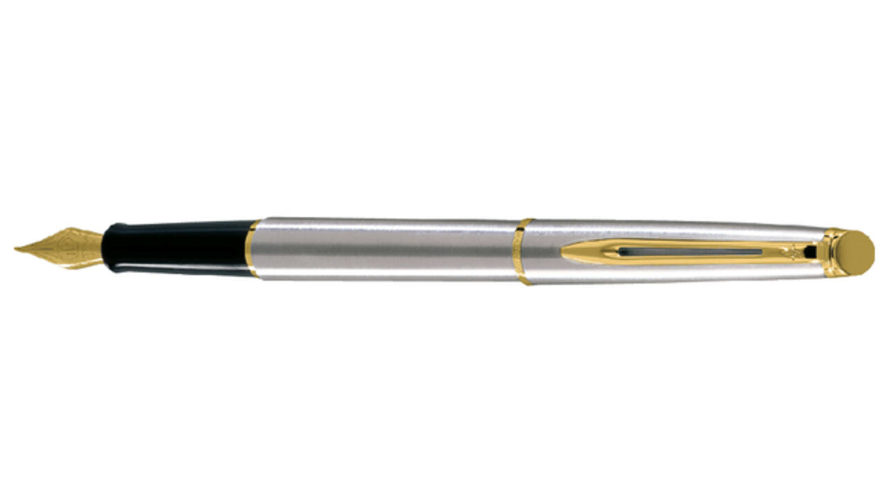 Vulpen Waterman Hémisphère stainless steel GT fijn