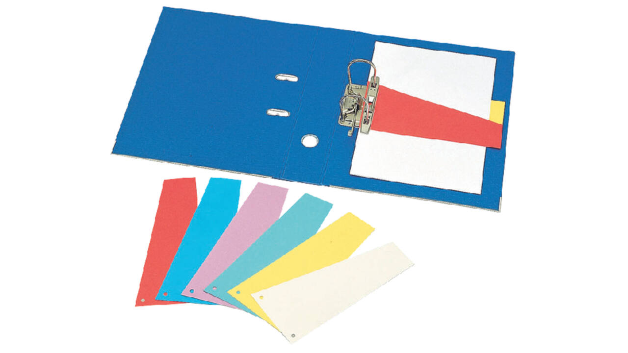 Scheidingsstrook Oxford trapezium 240x105/55mm 190gr blauw 100 stuks