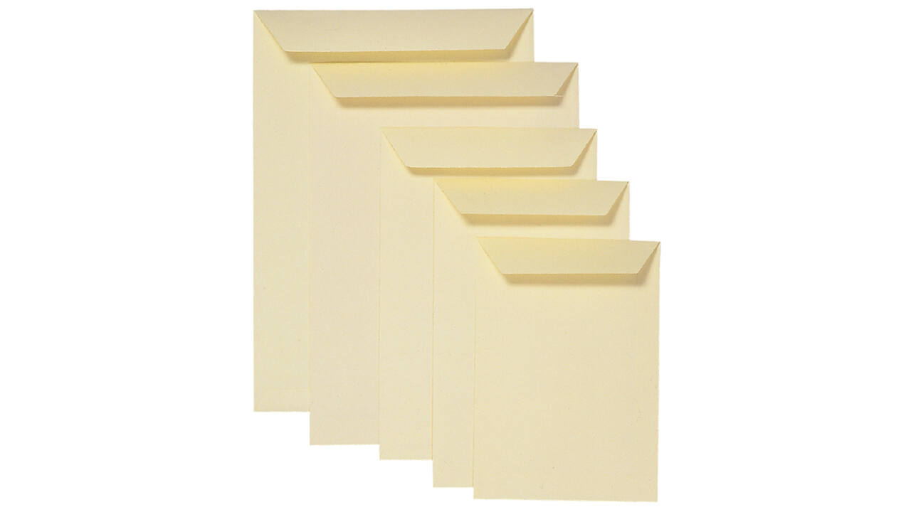 Envelop Quantore akte EB4 262x371mm cremekraft 250 stuks