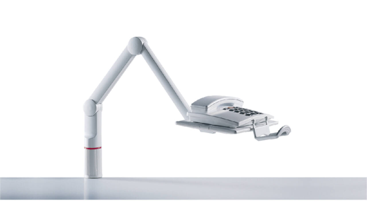 Telefoonarm Novus talkmaster lichtgrijs