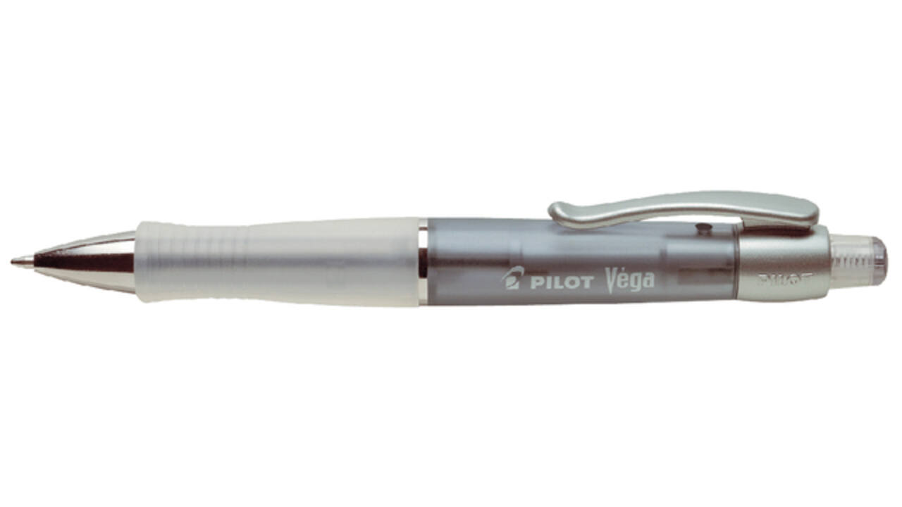 Balpen PILOT Vega medium transparant zwart