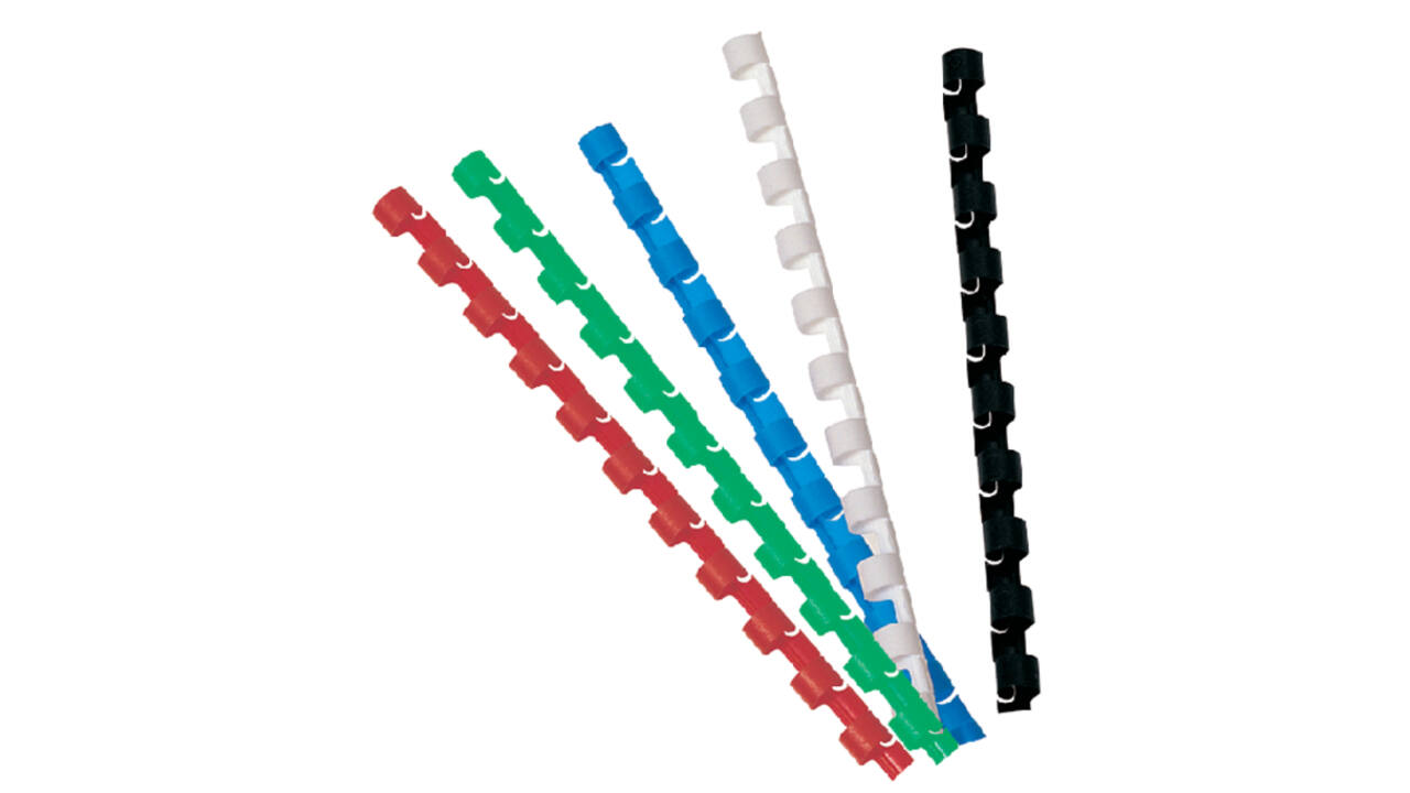 Bindrug GBC 16mm 21rings A4 blauw 100 stuks
