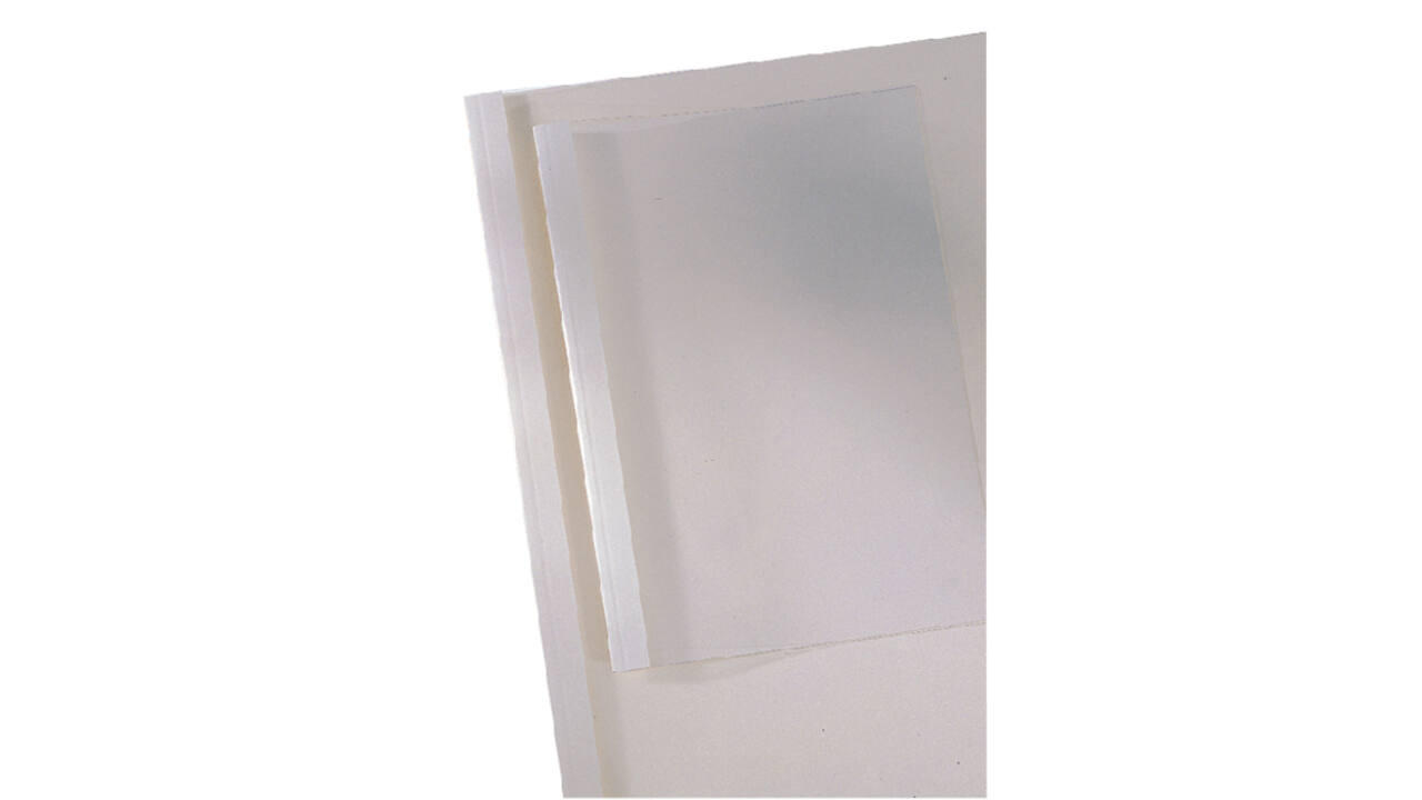 Thermische omslag GBC A4 1.5mm transparant/wit 100 stuks