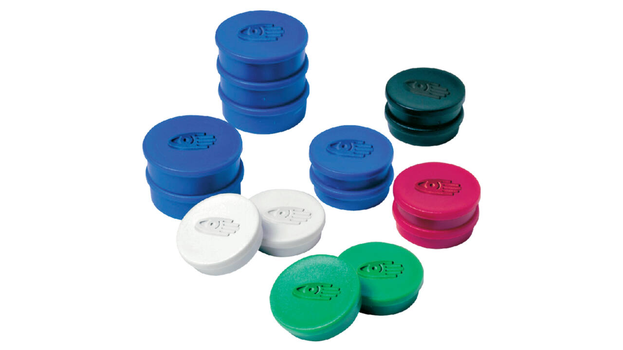 Magneet Legamaster 20mm 250gr wit 10 stuks