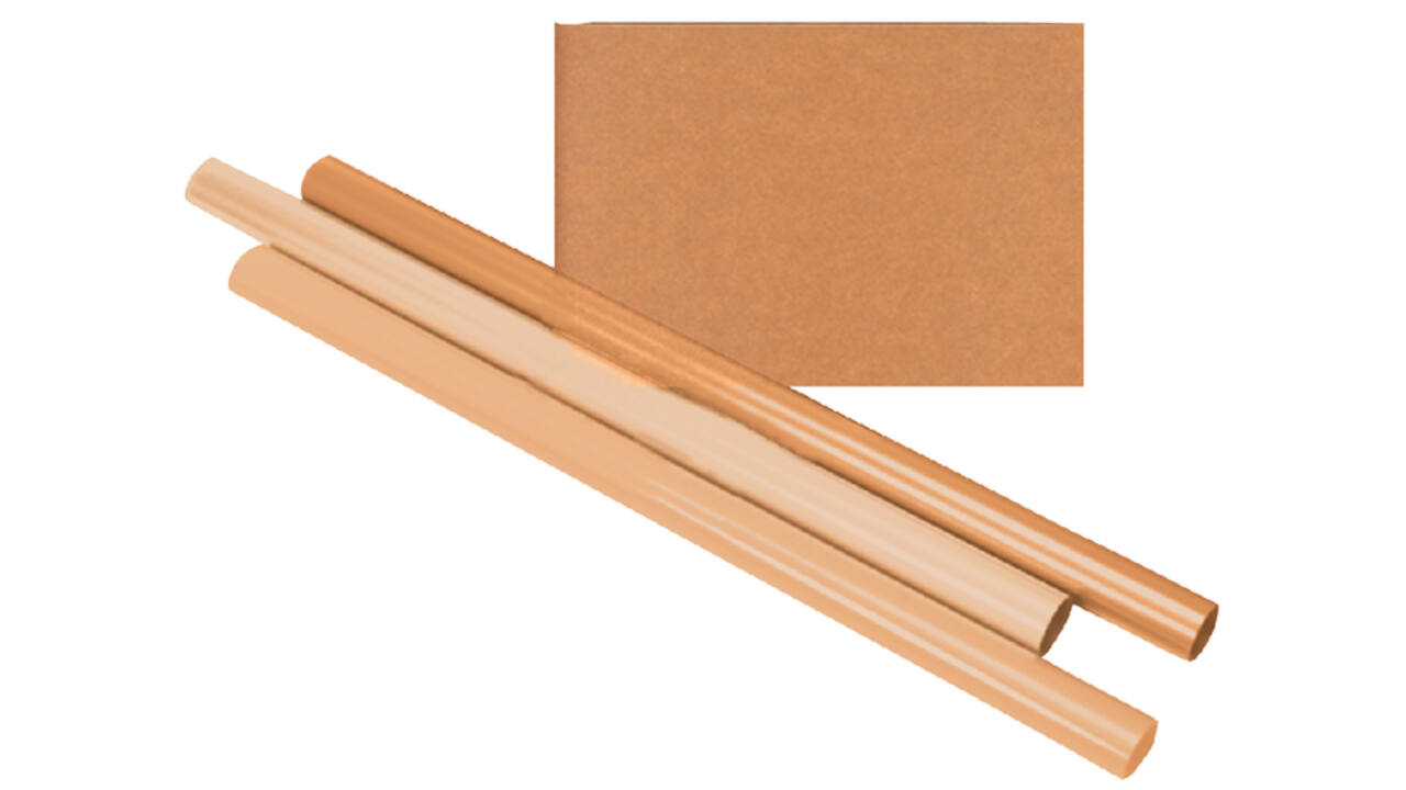 Inpakpapier Kraft gestreept 60gr 100cm x 10m op rol