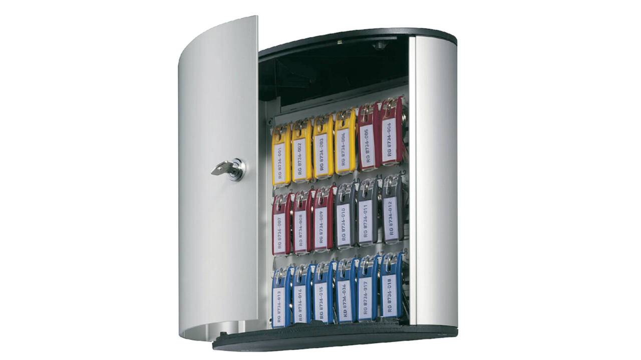 Sleutelkast Durable 18 haken 302x280x118mm