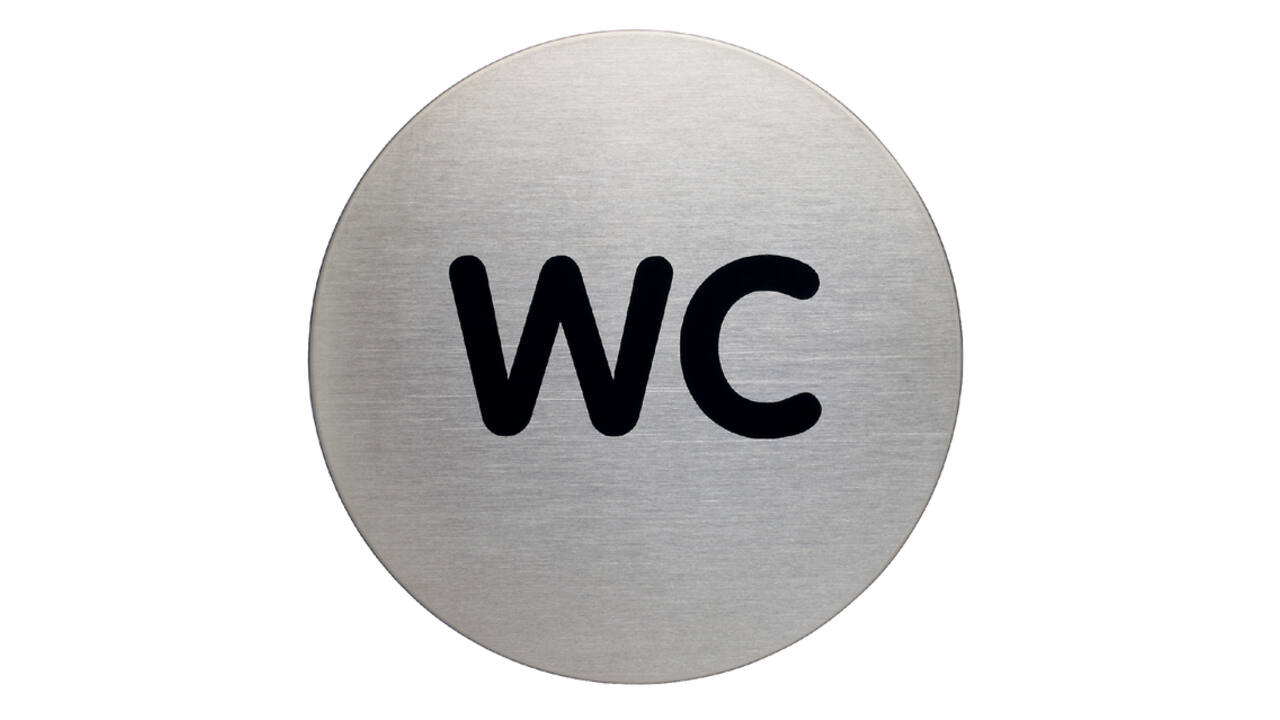Infobord pictogram Durable 4907 wc rond 83mm