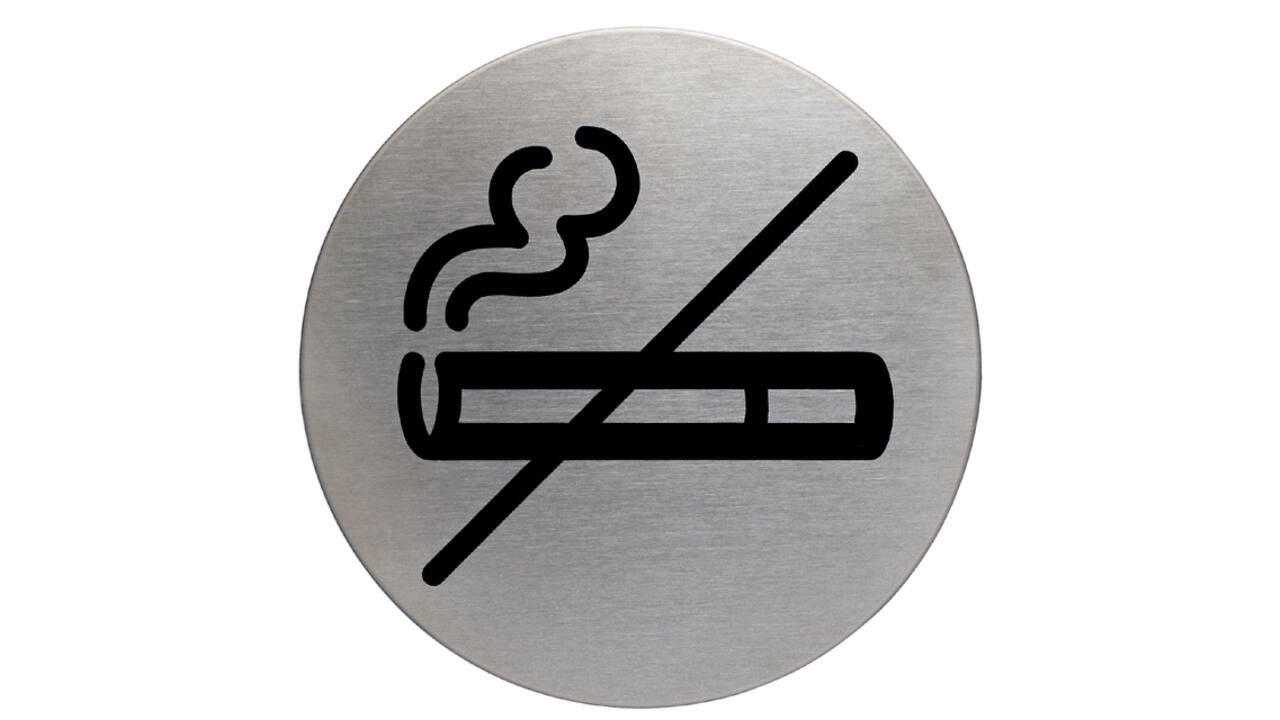 Infobord pictogram Durable 4911 niet roken rond 83mm