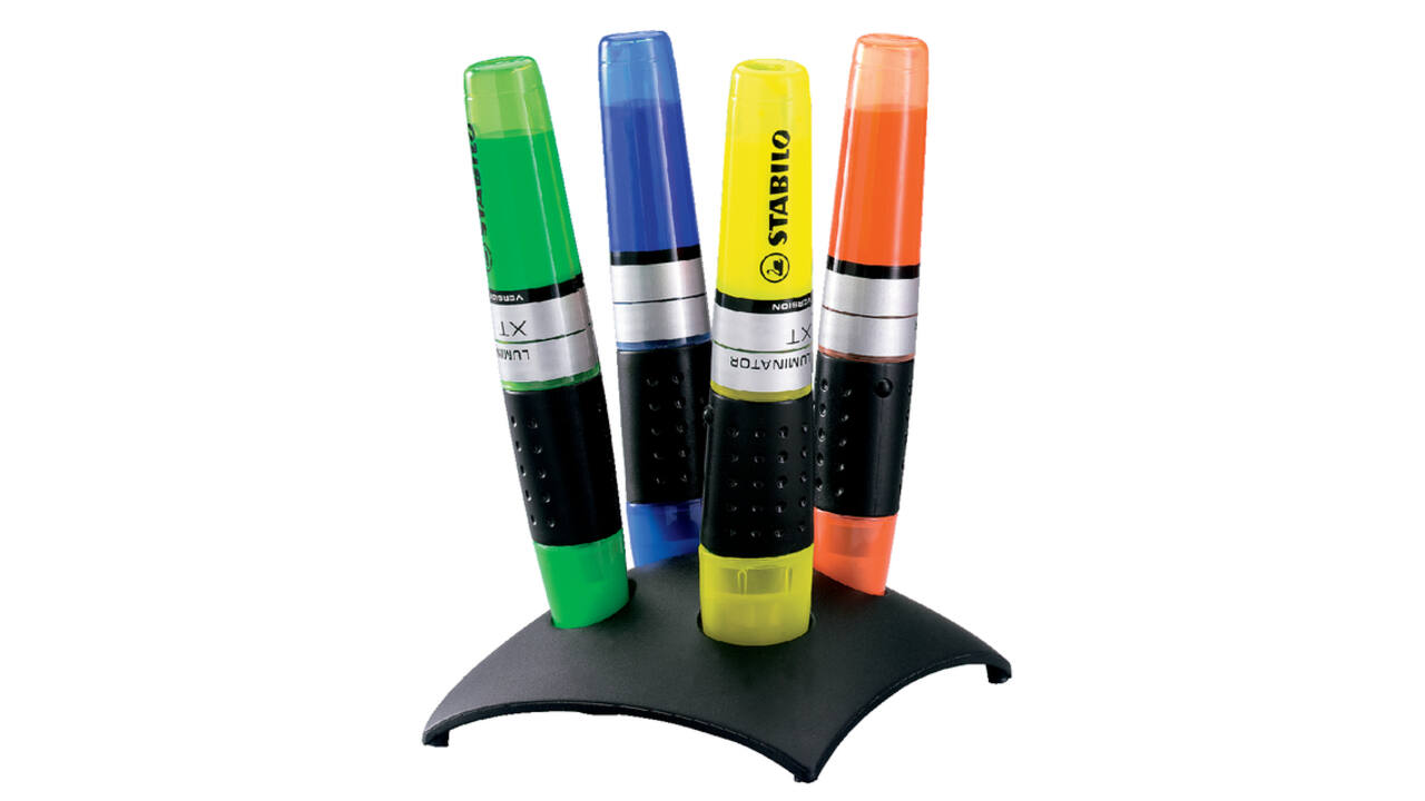 Markeerstift STABILO Luminator 71/04 assorti deskset à 4 stuks