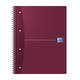 Collegeblok Oxford Office Essentials A4+ lijn 4-gaats 180 pagina's 80gr assorti