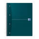 Collegeblok Oxford Office Essentials A4+ lijn 4-gaats 180 pagina's 80gr assorti