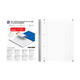 Collegeblok Oxford Office Essentials A4+ lijn 4-gaats 180 pagina's 80gr assorti