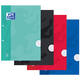Cursusblok Oxford School A4 lijn 2-gaats 200 pagina's 80gr assorti