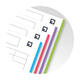 Collegeblok Oxford Office Essentials Europeanbook A4+ 4-gaats 120 pagina's assorti