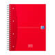 Collegeblok Oxford Office Essentials Europeanbook A4+ 4-gaats 120 pagina's assorti
