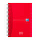 Adresboek Oxford Office Essentials A5 72vel dubbelspiraal assorti