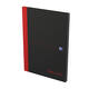 Notitieboek Oxford Black n' Red A4 96vel ruit 5mm