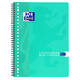 Collegeblok Oxford School A4 ruit 10x10mm 23-gaats 160 pagina's 80gr assorti