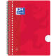 Collegeblok Oxford School A4+ lijn 23-gaats 160 pagina's 80gr assorti