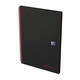 Spiraalblok Oxford Black n' Red A4 lijn 140 pagina's 80gr