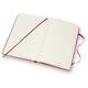 Notitieboek Moleskine large 130x210mm lijn hard cover  rood