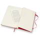 Notitieboek Moleskine large 130x210mm lijn hard cover  rood