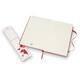 Notitieboek Moleskine large 130x210mm lijn hard cover  rood