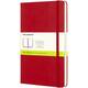 Notitieboek Moleskine large 130x210mm blanco hard cover rood
