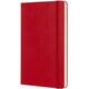 Notitieboek Moleskine large 130x210mm blanco hard cover rood