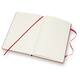 Notitieboek Moleskine large 130x210mm blanco hard cover rood