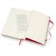 Notitieboek Moleskine large 130x210mm blanco hard cover rood