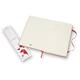 Notitieboek Moleskine large 130x210mm blanco hard cover rood