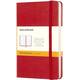 Notitieboek Moleskine pocket 90x140mm lijn hard cover rood