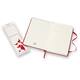 Notitieboek Moleskine pocket 90x140mm lijn hard cover rood
