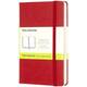 Notitieboek Moleskine pocket 90x140mm blanco hard cover rood