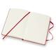 Notitieboek Moleskine pocket 90x140mm blanco hard cover rood