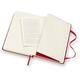 Notitieboek Moleskine pocket 90x140mm blanco hard cover rood