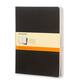 Schrift Moleskine 190x250mm lijn 240 pagina's 70gr zwart set à 3 stuks