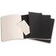 Schrift Moleskine 190x250mm lijn 240 pagina's 70gr zwart set à 3 stuks