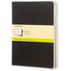 Schrift Moleskine 190x250mm blanco 240 pagina's 70gr zwart set à 3 stuks