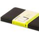 Schrift Moleskine 90x140mm blanco 240 pagina's 70gr zwart set à 3 stuks