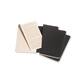 Schrift Moleskine 90x140mm blanco 240 pagina's 70gr zwart set à 3 stuks