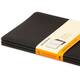 Schrift Moleskine 130x210mm lijn 160 pagina's 70gr zwart set à 3 stuks